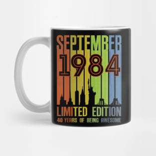 September 1984 Limited Edition 40 Years Of Being Awesome Mug